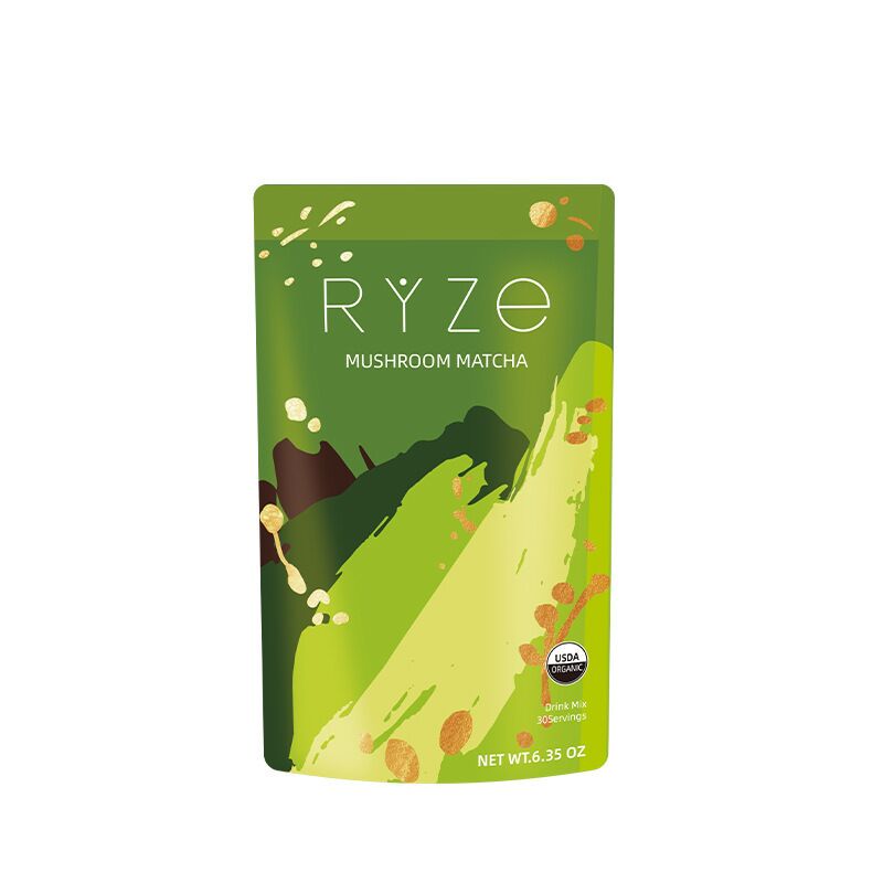 Organic Mushroom Matcha Powder – Zen Focus Adaptogenic Green Tea Superfood Blend